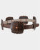 Image #1 - Angel Ranch Women's Concho Leather Belt, Brown, hi-res