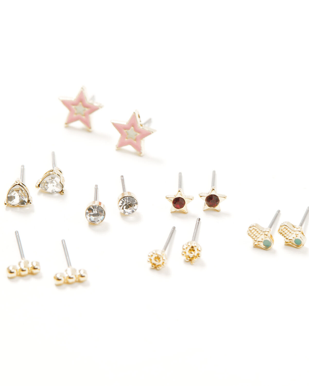 Image #4 - Shyanne Women's Cow Print Earring Set - 24 Piece, Gold, hi-res