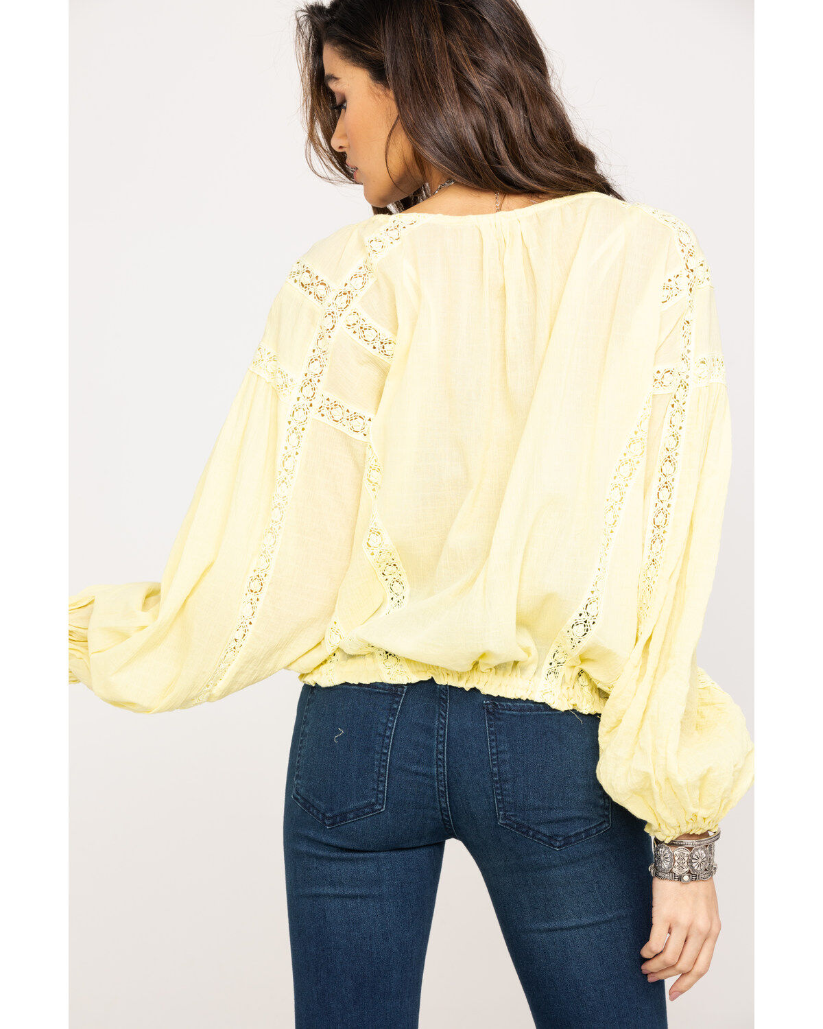 free people yellow blouse