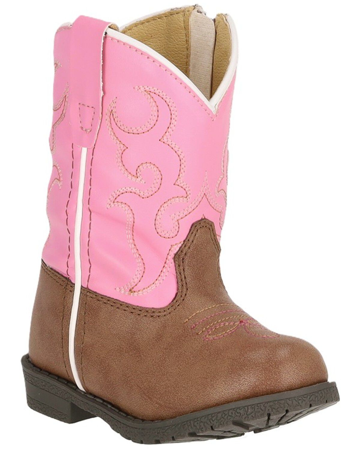 Smoky Mountain Toddler Girls' Hopalong Western Boots - Round Toe, Pink, hi-res
