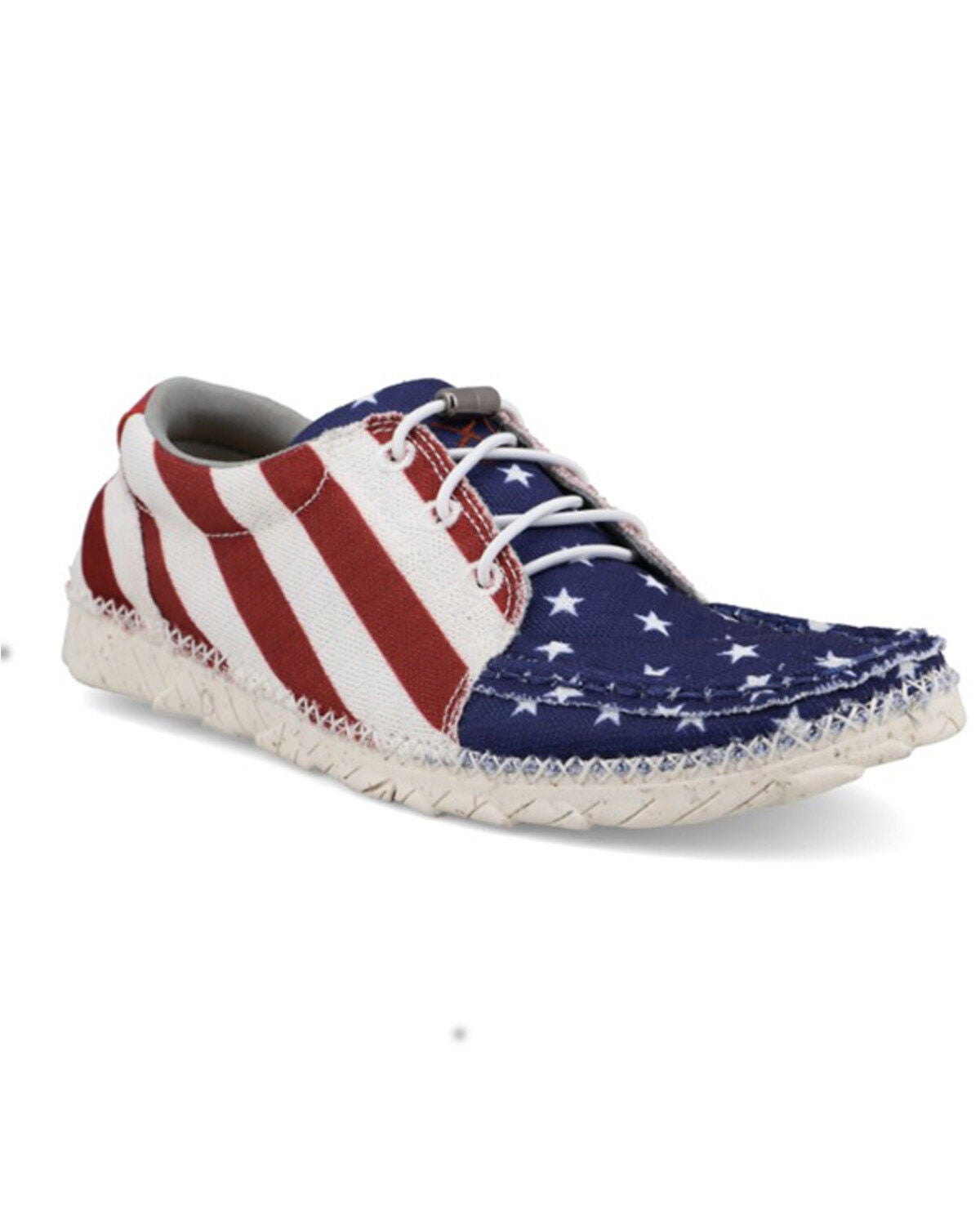 Twisted X Women's Zero-X&trade; Casual Shoes - Moc Toe, Red/white/blue, hi-res