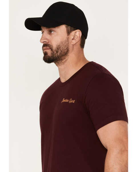 Moonshine Spirit Men's Oak Barrel Graphic Short Sleeve T-Shirt, Rust Copper, hi-res
