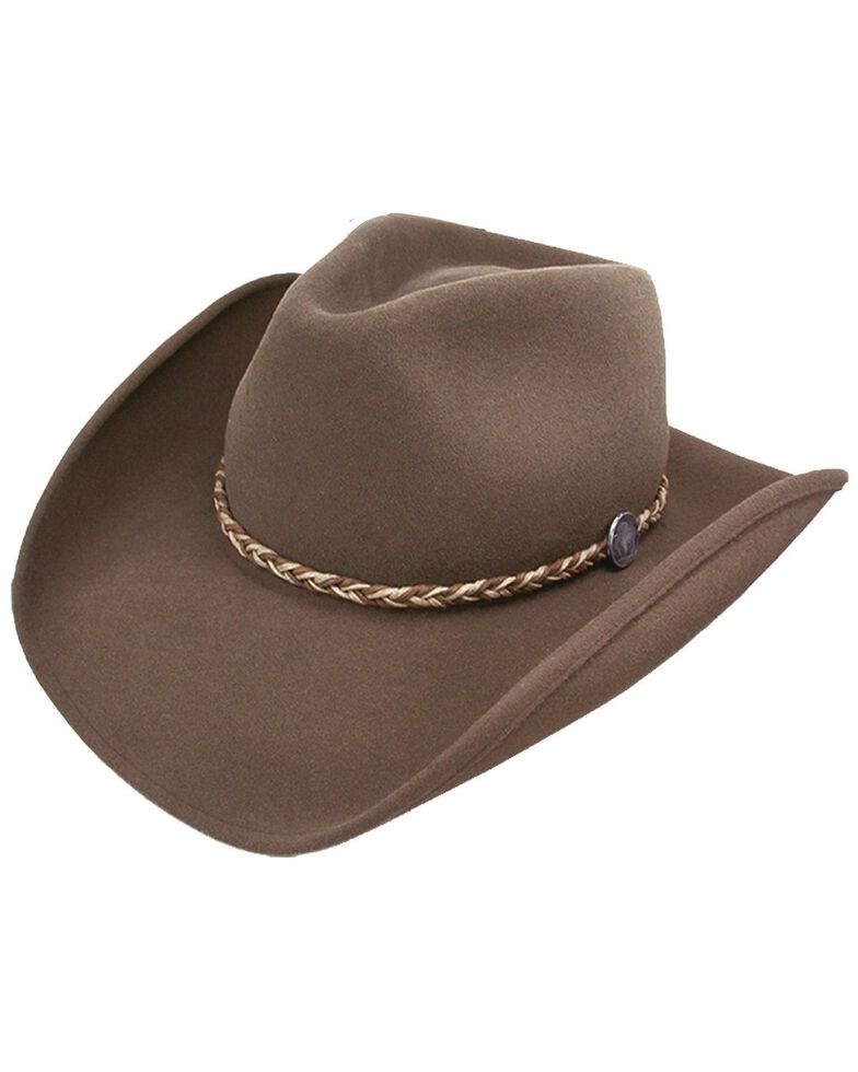 Stetson Rawhide 3X Crushable Buffalo Fur Felt Hat, Mink, hi-res