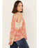 Image #4 - Wild Moss Women's Medallion Cold Shoulder Top, Rust Copper, hi-res