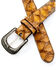 Cody James Men's Camel Embroidered Pirarucu Belt , Camel, hi-res