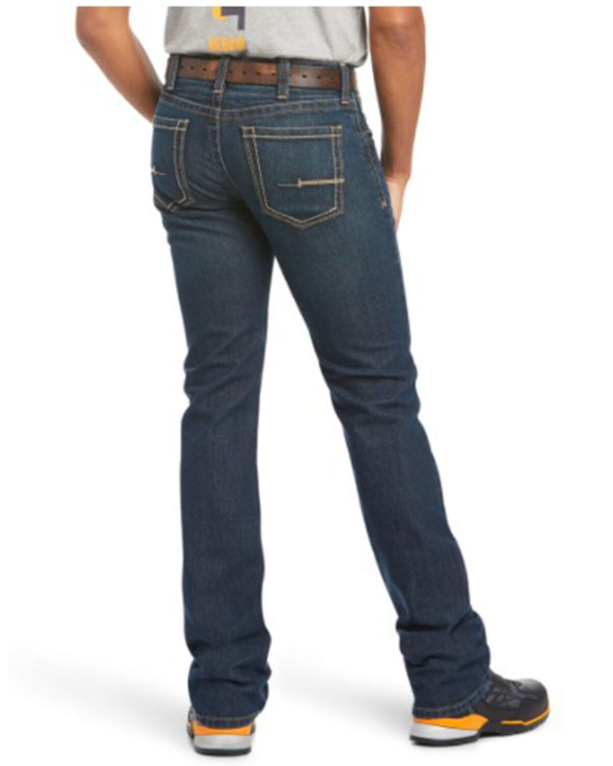 Image #2 - Ariat Men's M7 Bodie Rebar Durastretch Slim Straight Work Jeans, Indigo, hi-res