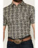 Image #3 - Gibson Men's Queen of Spades Medallion Print Short Sleeve Button-Down Western Shirt, Tan, hi-res
