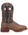 Image #2 - Dan Post Men's Elephant Print Western Boots - Broad Square Toe, Brown, hi-res