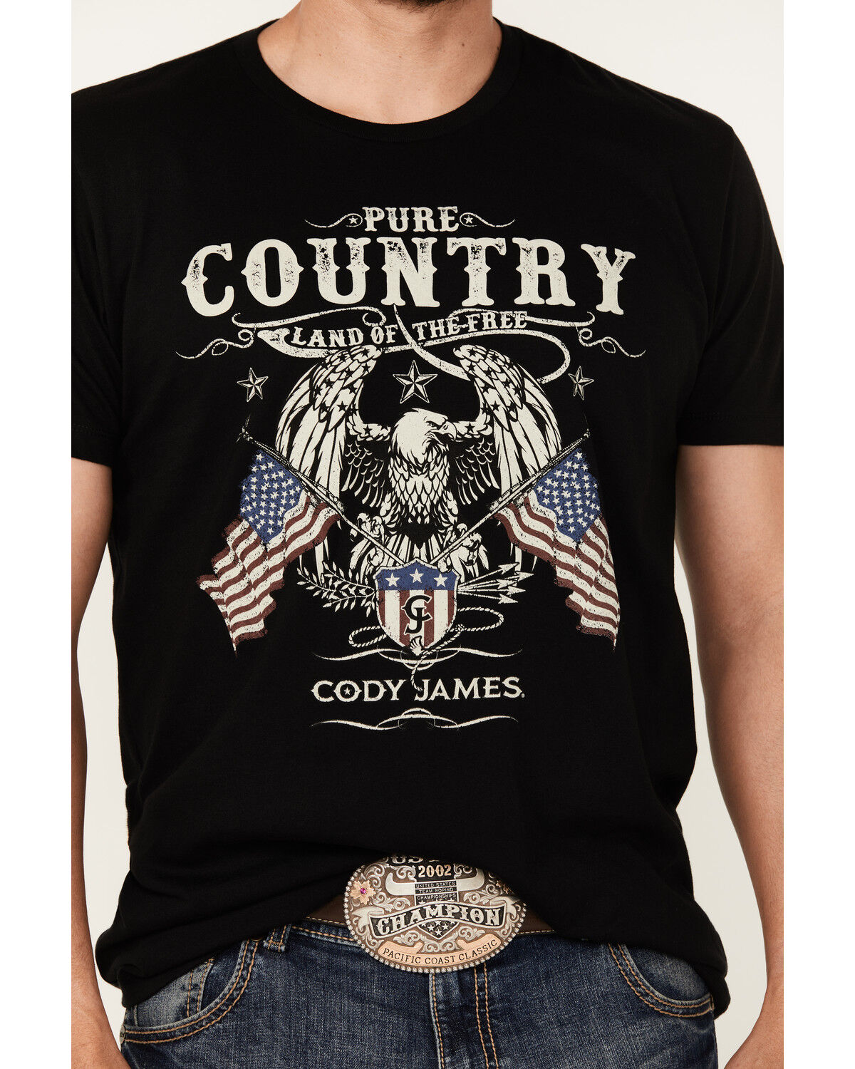 Image #4 - Cody James Men's Pure Country Short Sleeve Graphic T-Shirt, Black, hi-res