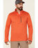 Image #1 - Columbia Men's Heather Quartz Red Park View 1/2 Zip Fleece Pullover, Orange, hi-res