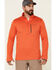 Image #1 - Columbia Men's Heather Quartz Red Park View 1/2 Zip Fleece Pullover , Orange, hi-res