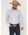 Image #1 - Wrangler Men's Paisley Print Long Sleeve Button-Down Stretch Western Shirt, White, hi-res