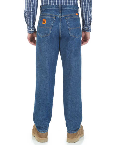Image #1 - Wrangler Men's FR Relaxed Fit Work Jeans , Indigo, hi-res