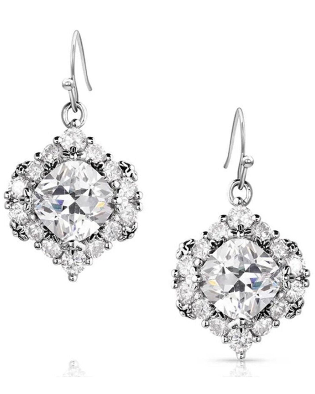 Montana Silversmiths Women's Refined Light Earrings, Silver, hi-res