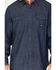 Hawx Men's Denim Work Shirt - Big & Tall, Indigo, hi-res