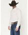 Image #2 - Wrangler 20X Men's Geo Print Long Sleeve Snap Stretch Western Shirt, White, hi-res