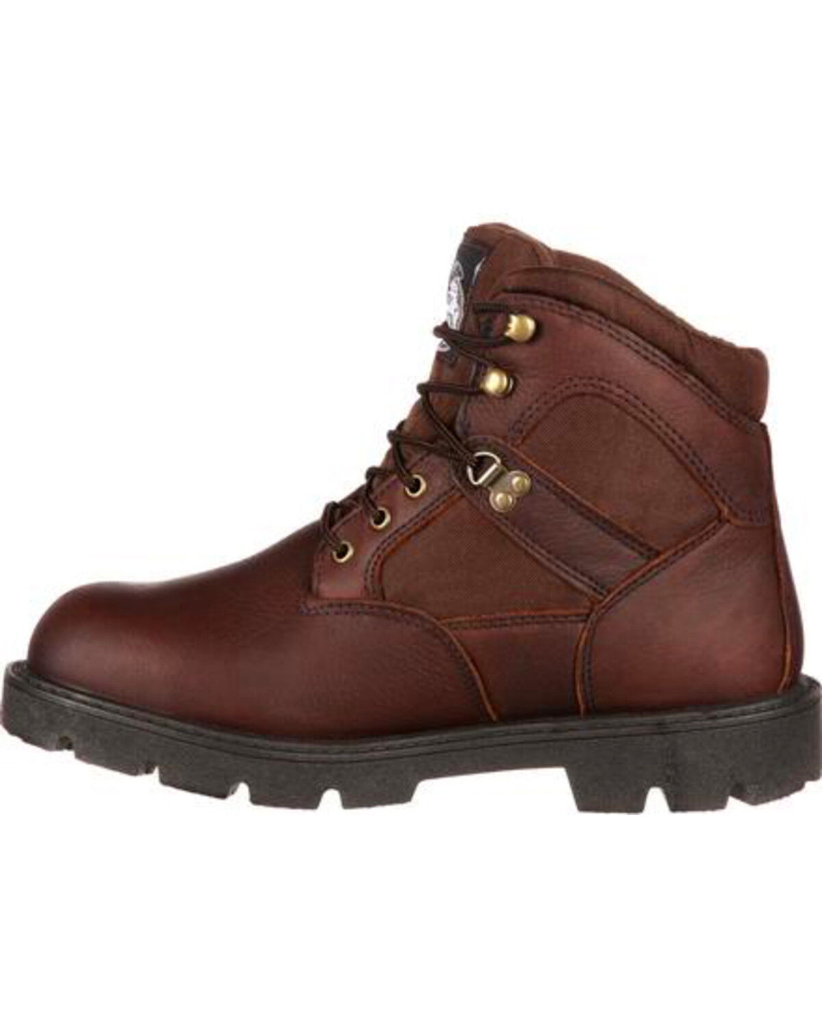 Image #3 - Georgia Men's Homeland Steel Toe Waterproof Work Boots, Brown, hi-res