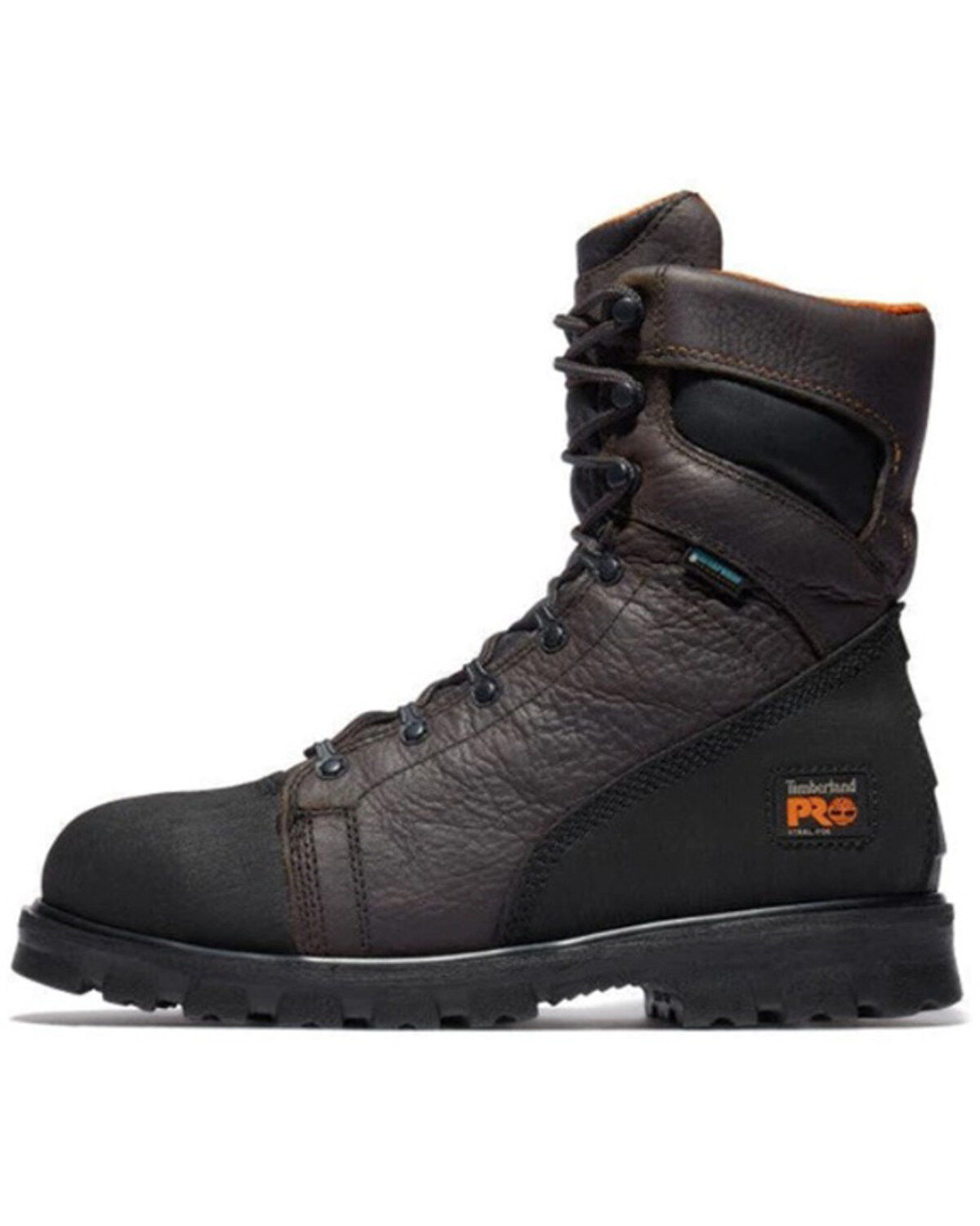 Image #3 - Timberland PRO Men's 8" Ringmaster Waterproof Work Boots - Steel Toe, Brown, hi-res