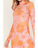 Show Me Your Mumu Women's Daphne Floral Print Mesh Turtleneck Dress, Pink, hi-res