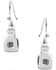 Image #2 - Montana Silversmiths Women's Golden Rush Turquoise Earrings, Silver, hi-res