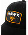 Hawx® Men's Black Patch Logo Trucker Cap, Black, hi-res