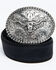Cody James Boys' Longhorn Plaque Buckle Belt, Black, hi-res