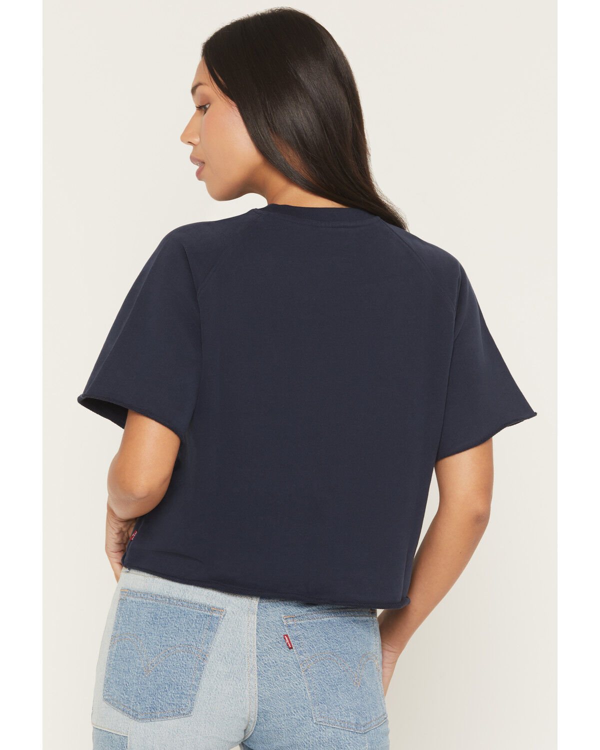 Image #4 - Levi's Women's Horse Logo Short Sleeve Sweatshirt Tee, Black, hi-res