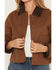 Image #3 - Stoosh Women's Corduroy Collar Barn Jacket, Brown, hi-res