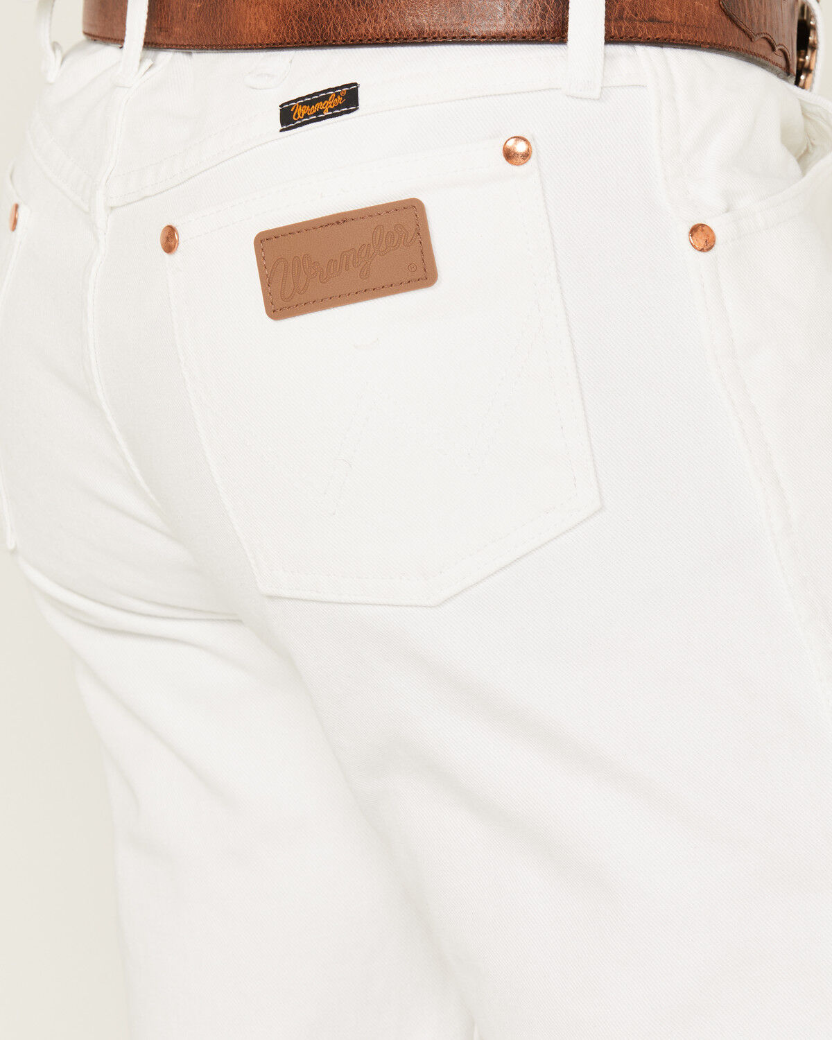 Image #4 - Wrangler Men's 13MWZ Cowboy Cut Original Fit Denim Jeans, White, hi-res