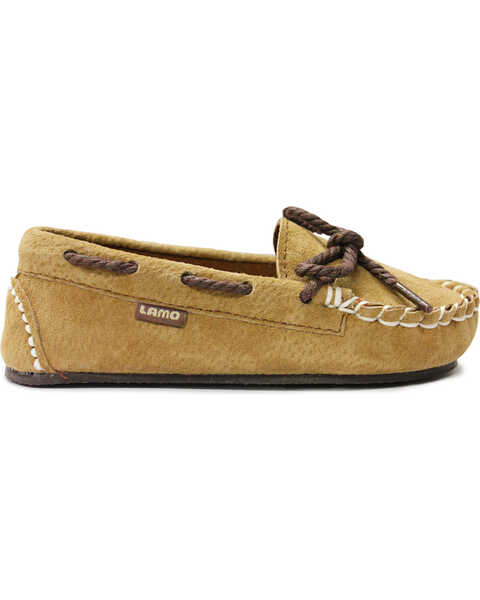 Image #1 - Lamo Footwear Sabrina Kid's Moccasins  , Chestnut, hi-res