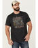 Image #1 - Brothers and Sons Men's Outlook Eagle Short Sleeve Graphic T-Shirt , Black, hi-res