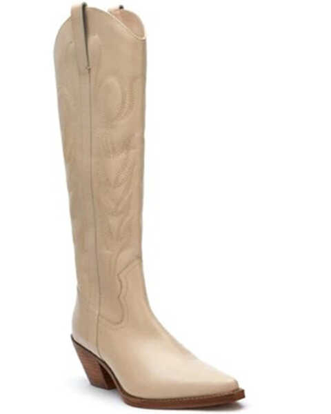 Coconuts by Matisse Women's Agency Tall Western Boots - Snip Toe , Ivory, hi-res