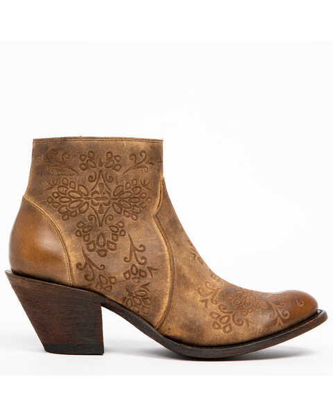 Image #2 - Shyanne Women's Rustic Tan Fashion Booties - Round Toe, , hi-res