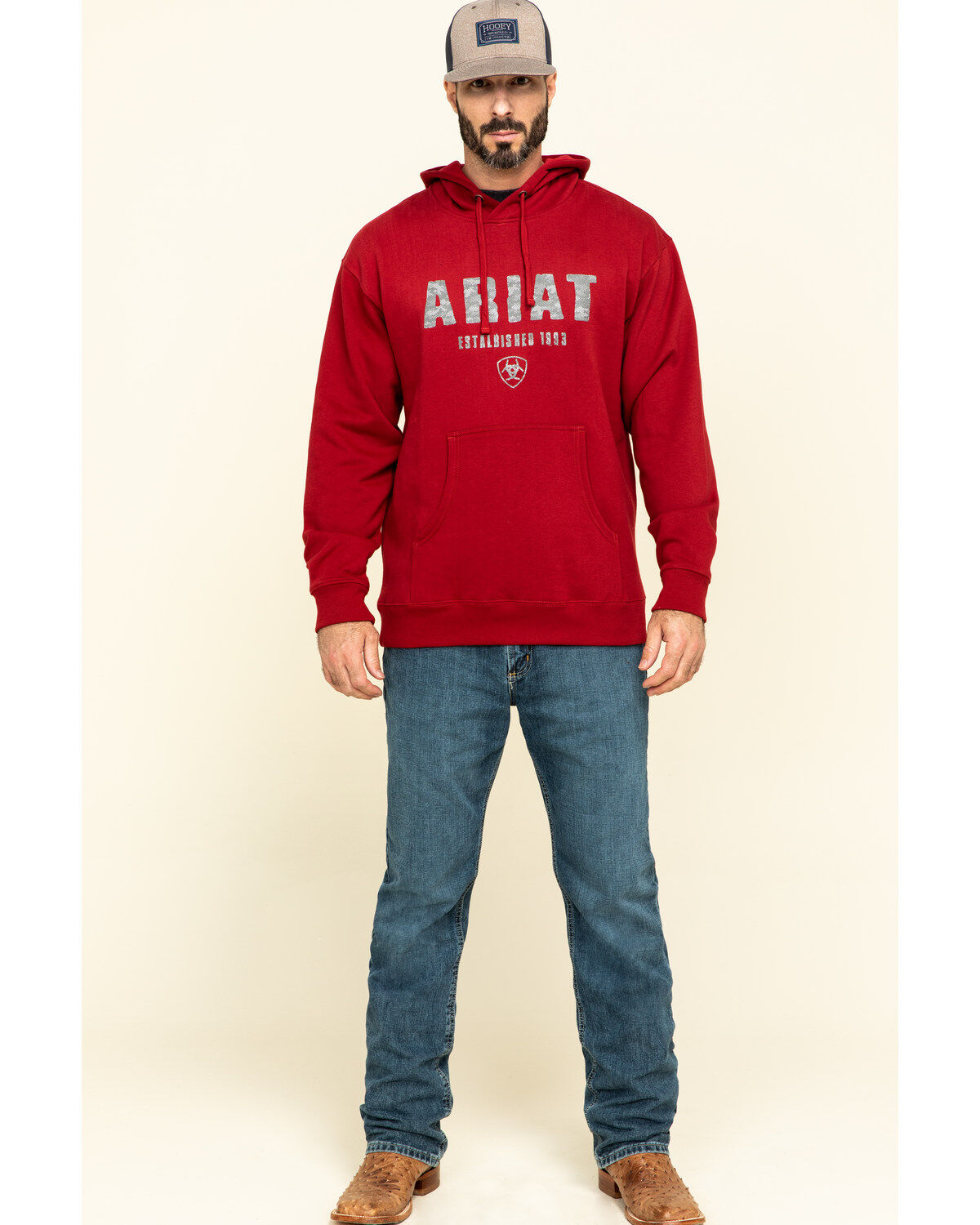 red mens hoody