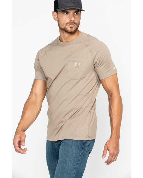 Image #5 - Carhartt Men's Force Cotton Short Sleeve Work T-Shirt , , hi-res