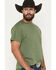 Image #3 - Bucking Chutes Men's Pickup Buck Short Sleeve Graphic T-Shirt, Green, hi-res