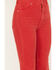 Rolla's Women's East Coast High Rise Corduroy Flare Pants, Red, hi-res