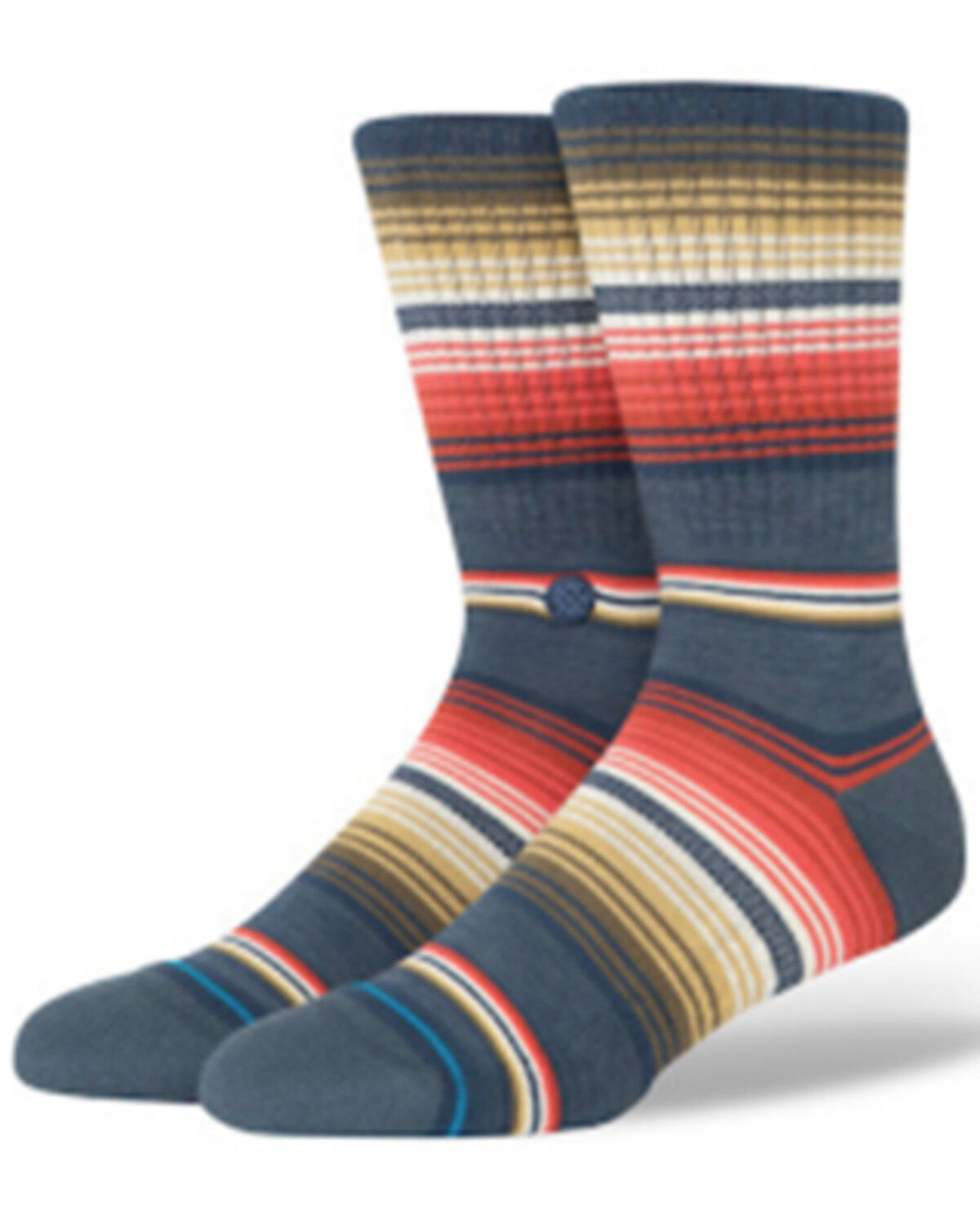 Image #1 - Stance Men's Southbound Crew Socks, Navy, hi-res