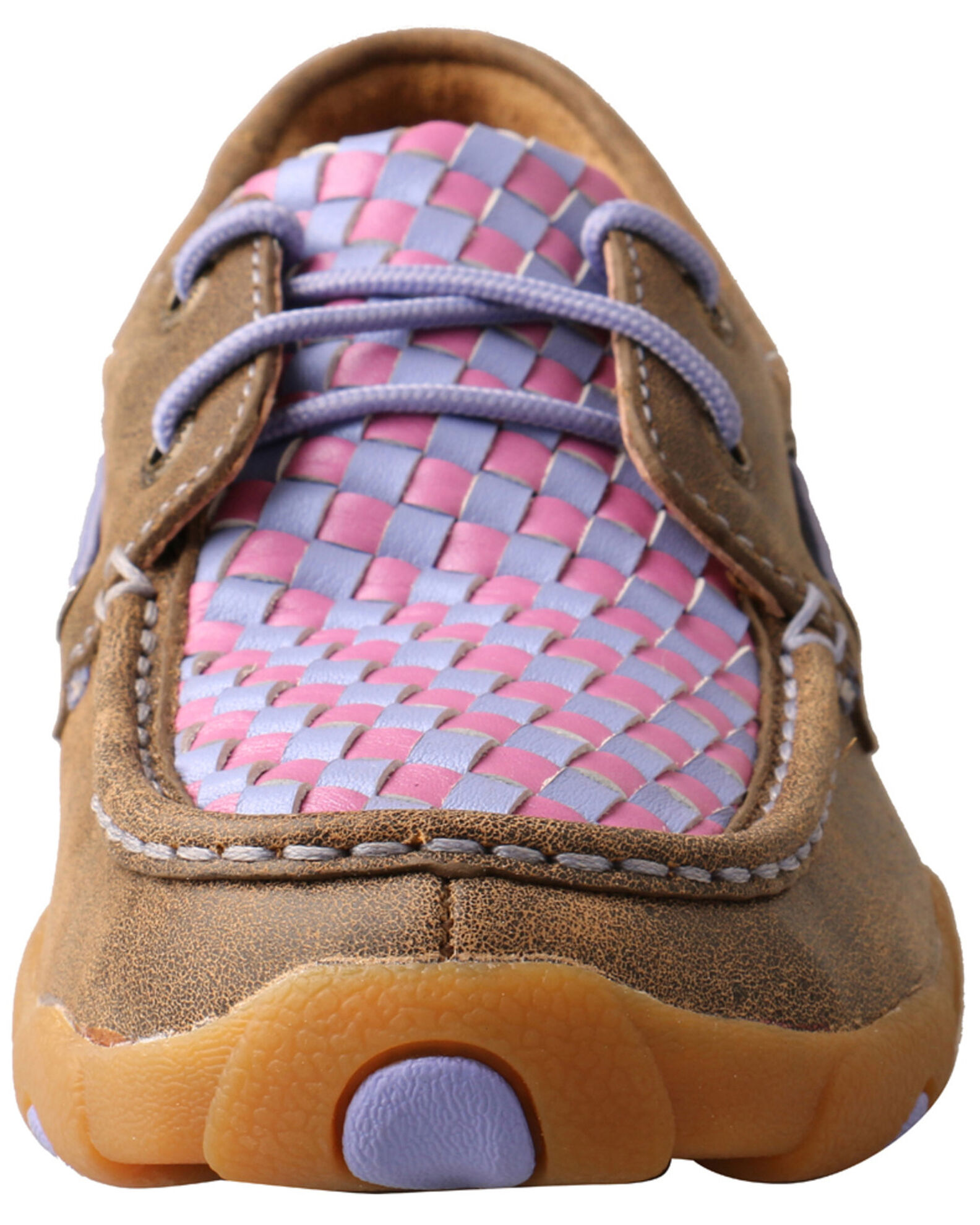 Twisted X Women s Woven Purple Boat Shoes Moc Toe Boot Barn