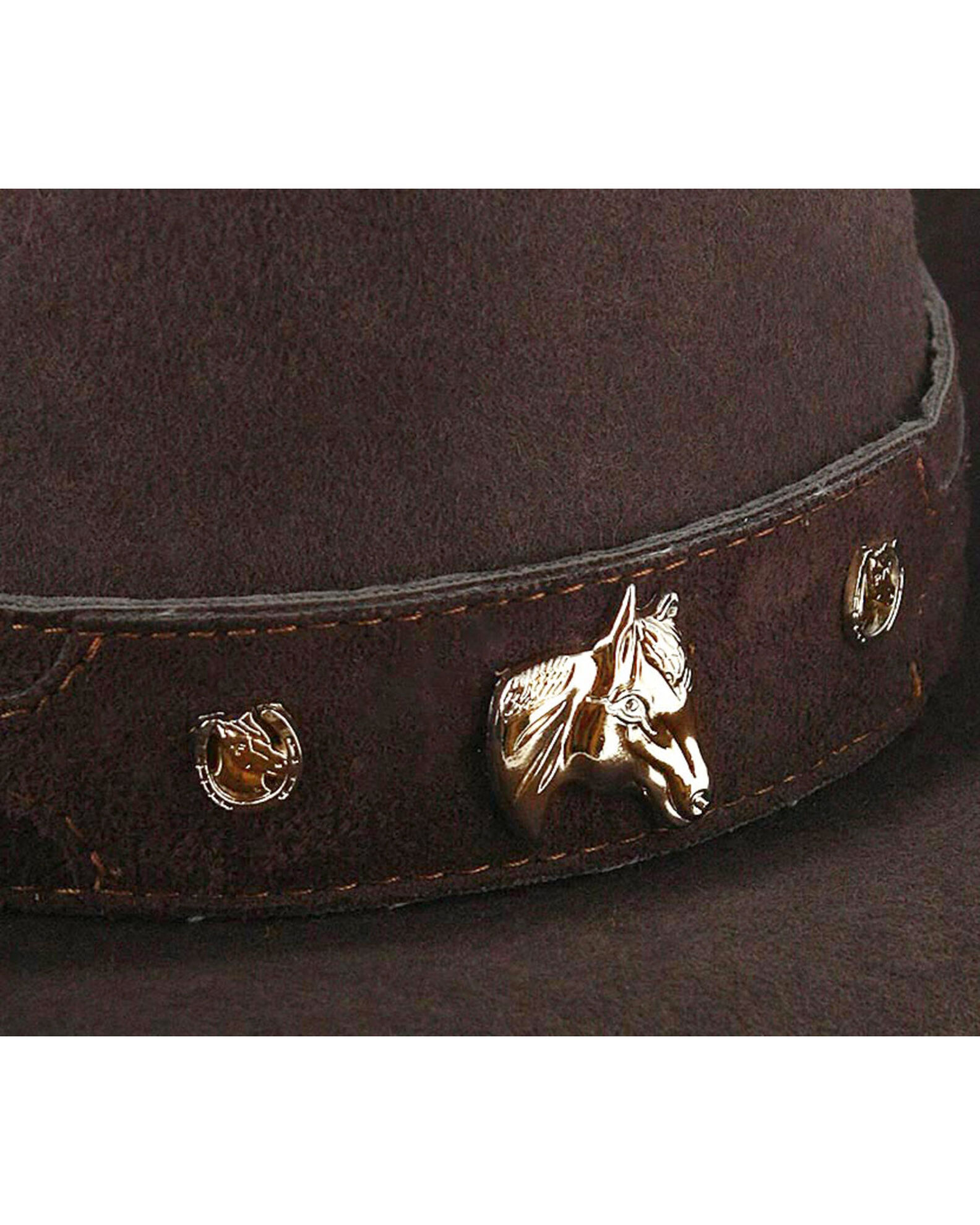 Image #2 - Cody James Kids' Monte Carlo Horsing Around Felt Cowboy Hat, Chocolate, hi-res