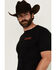 Image #3 - Ariat Men's Denim Badge Logo Short Sleeve Graphic T-Shirt, , hi-res