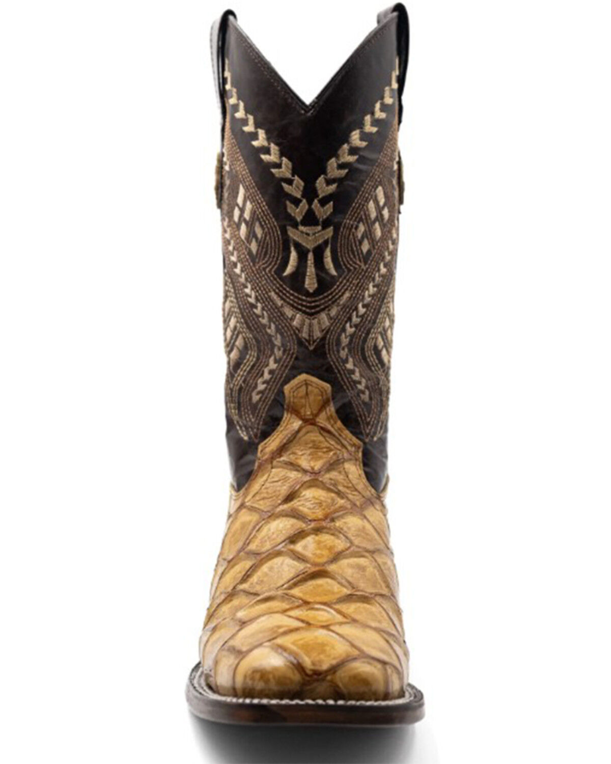 Product Name:  Ferrini Men's Bronco Pirarucu Print Western Boots - Broad Square Toe