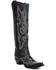 Image #1 - Corral Women's Embroidered Tall Western Boots - Snip Toe, Black, hi-res