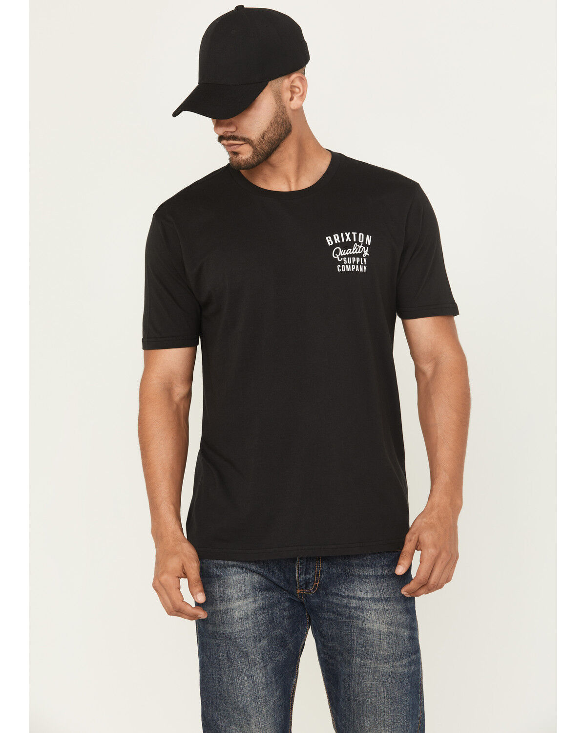 Image #2 - Brixton Men's Hubal Logo Short Sleeve Graphic T-Shirt, Black, hi-res
