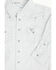 Image #2 - Cowboy Hardware Toddler Boys' Geo Print Long Sleeve Pearl Snap Stretch Western Shirt, White, hi-res