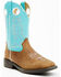 Shyanne Girls' Ceci Western Boots - Broad Square Toe, Blue, hi-res