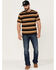 Image #2 - Brixton Men's Hilt Shield Striped Knit T-Shirt, Black, hi-res
