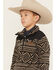 Image #2 - Ariat Boys' Diemond Basis 1/4 Zip Pullover, Black, hi-res