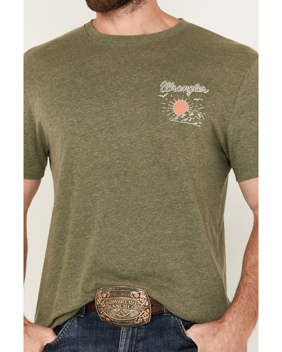 Image #3 - Wrangler Men's Scenic Sun Short Sleeve Graphic T-Shirt, , hi-res