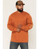 Image #1 - Hawx Men's Logo Graphic Long Sleeve Work T-Shirt, Rust Copper, hi-res